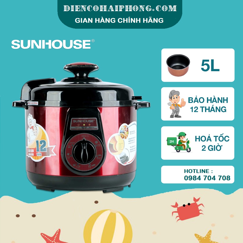 Nồi áp suất điện Sunhouse SHD-1552