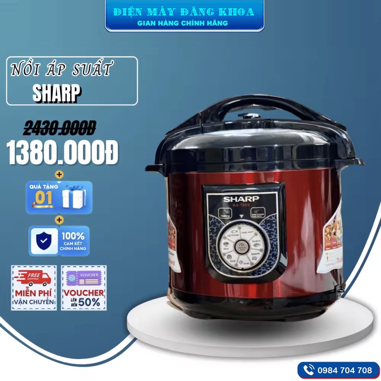 Nồi áp suất điện đa năng Sharp KS-228 / KS-180V