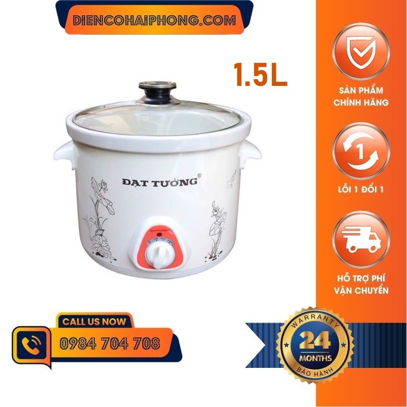 Nồi kho cá, nấu cháo, hầm đa năng Đạt Tường 1.5L