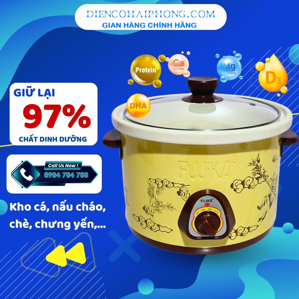 Nồi Kho Cá , Nấu Cháo Fujika 1.5L