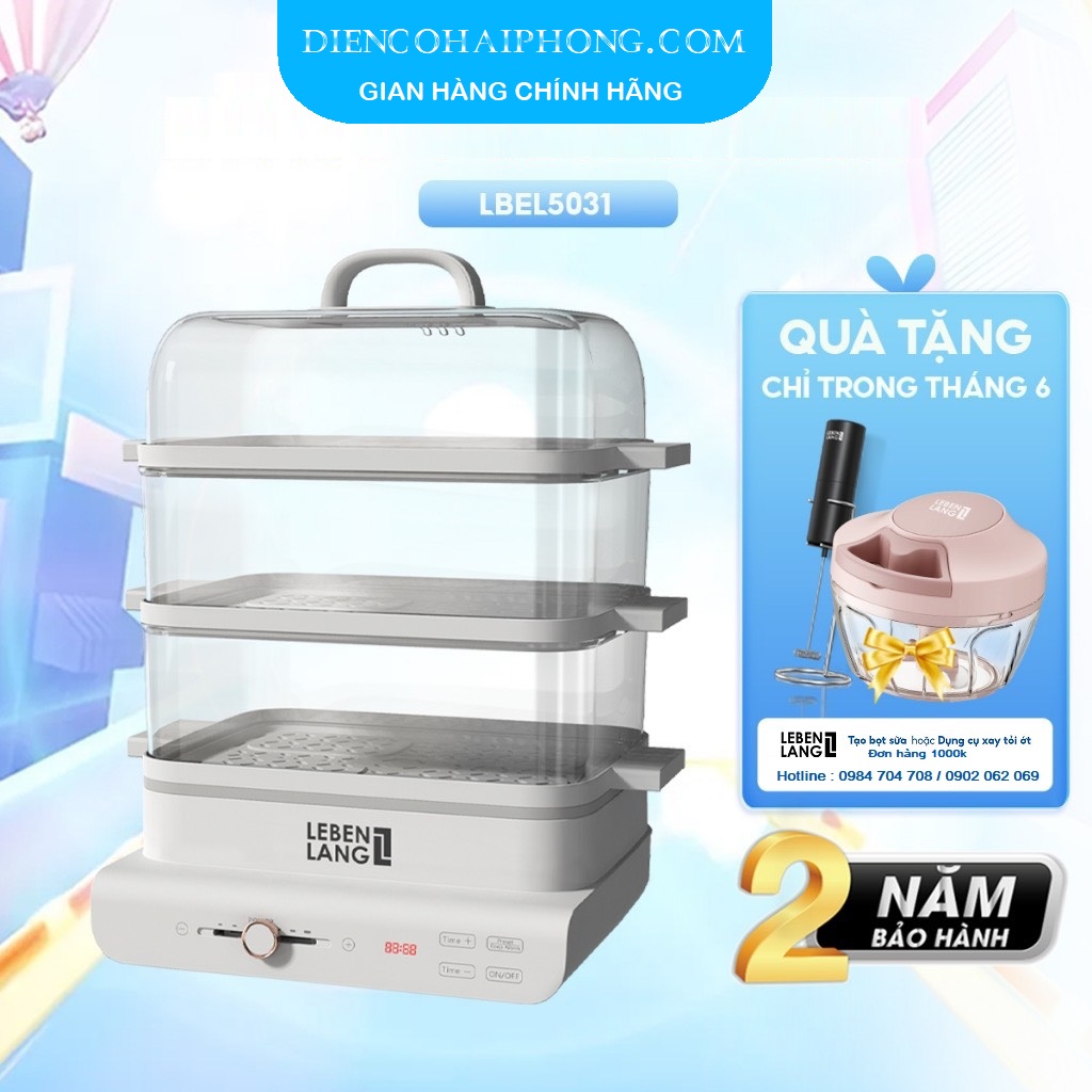 Nồi hấp điện đa năng Lebenlang LBEL5031