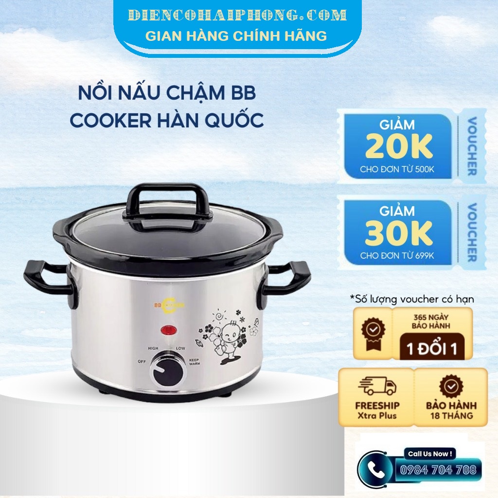Nồi nấu chậm Hàn Quốc BBCooker 2.5L