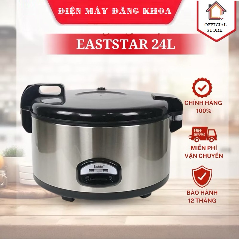 NỒI CƠM NẮP LIỀN  EASTSTAR 24 LÍT ( 6KG GẠO )