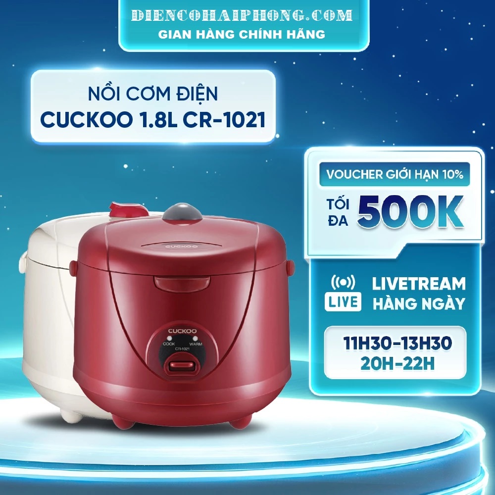 Nồi cơm điện Cuckoo CR-1021R (1.8 Lít)