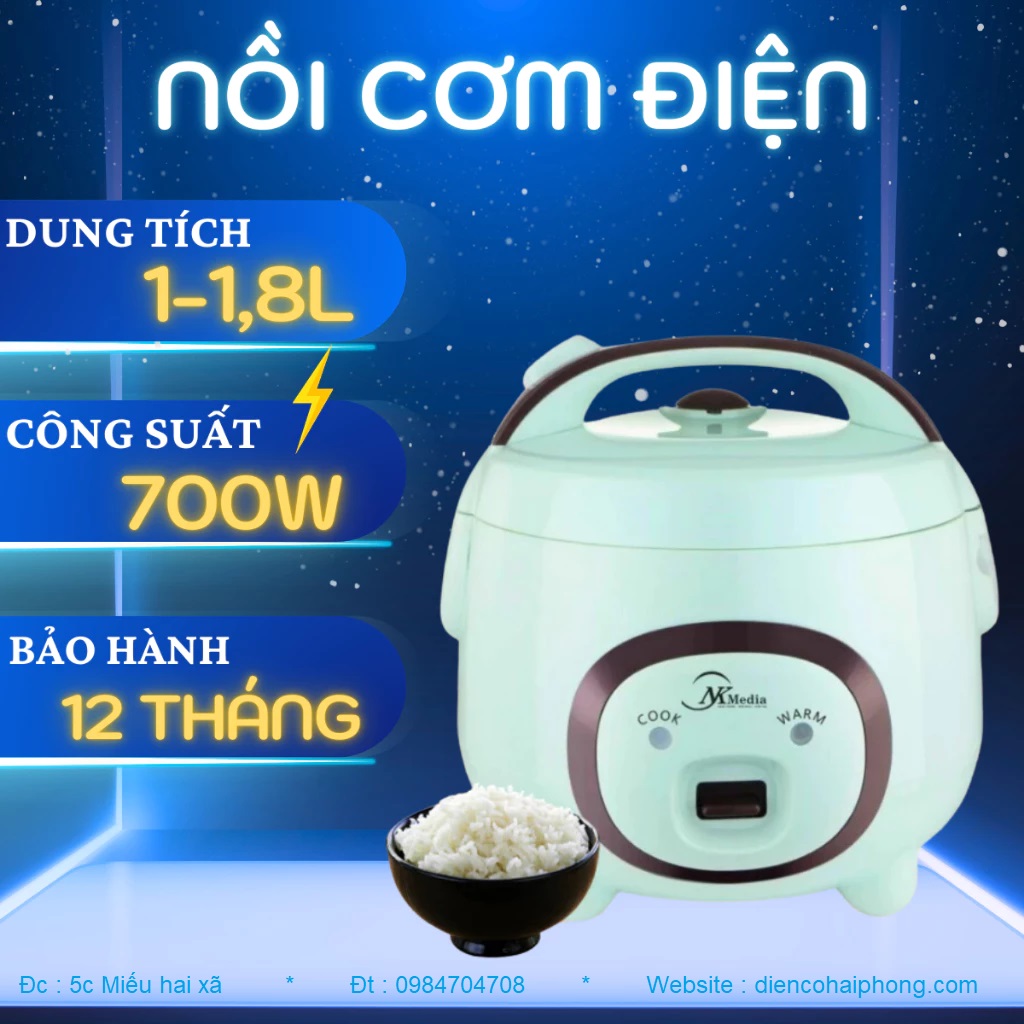 Nồi cơm điện NK Midea 1lít NK1076