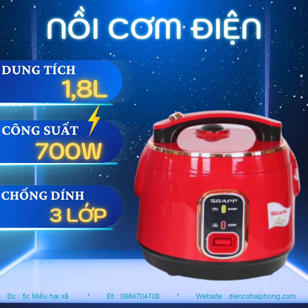 Nồi Cơm Điện SRAPP 1.2L