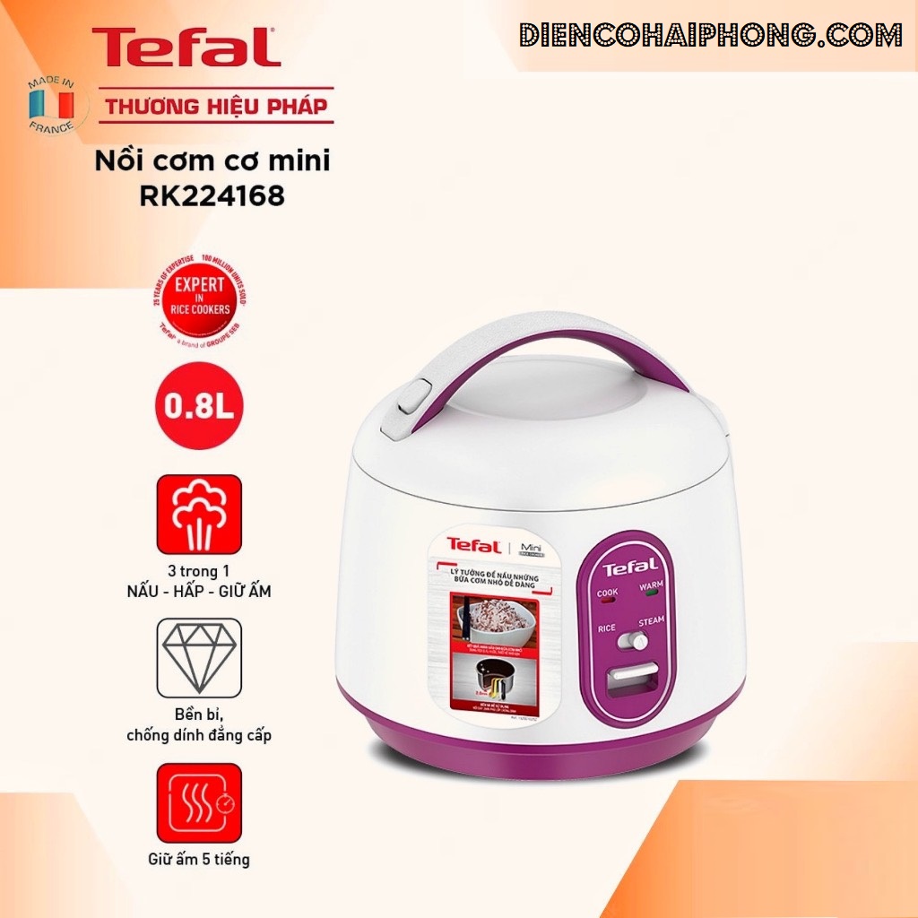 Nồi Cơm Điện Cơ Mini 0.7 Lít Tefal RK224168