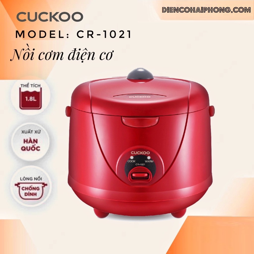 Nồi cơm điện Cuckoo CR 1021R Hàn Quốc 1.8L