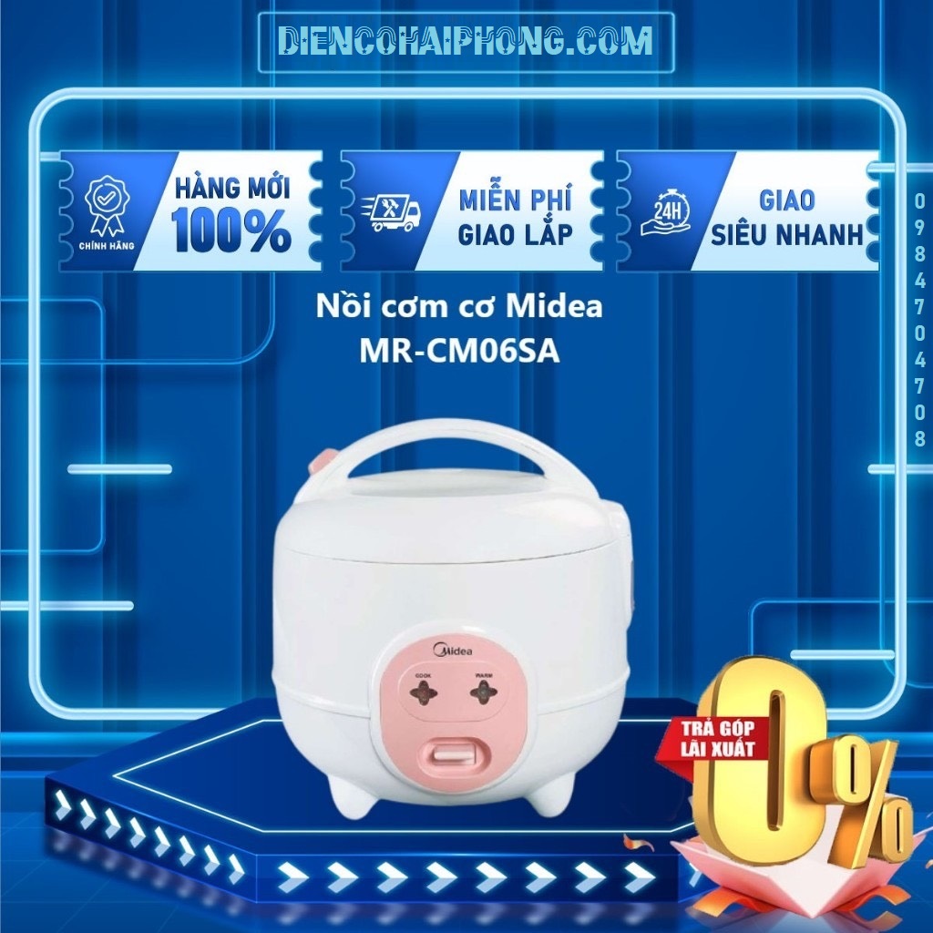 Nồi cơm điện Midea 0.6 lít CM06SA