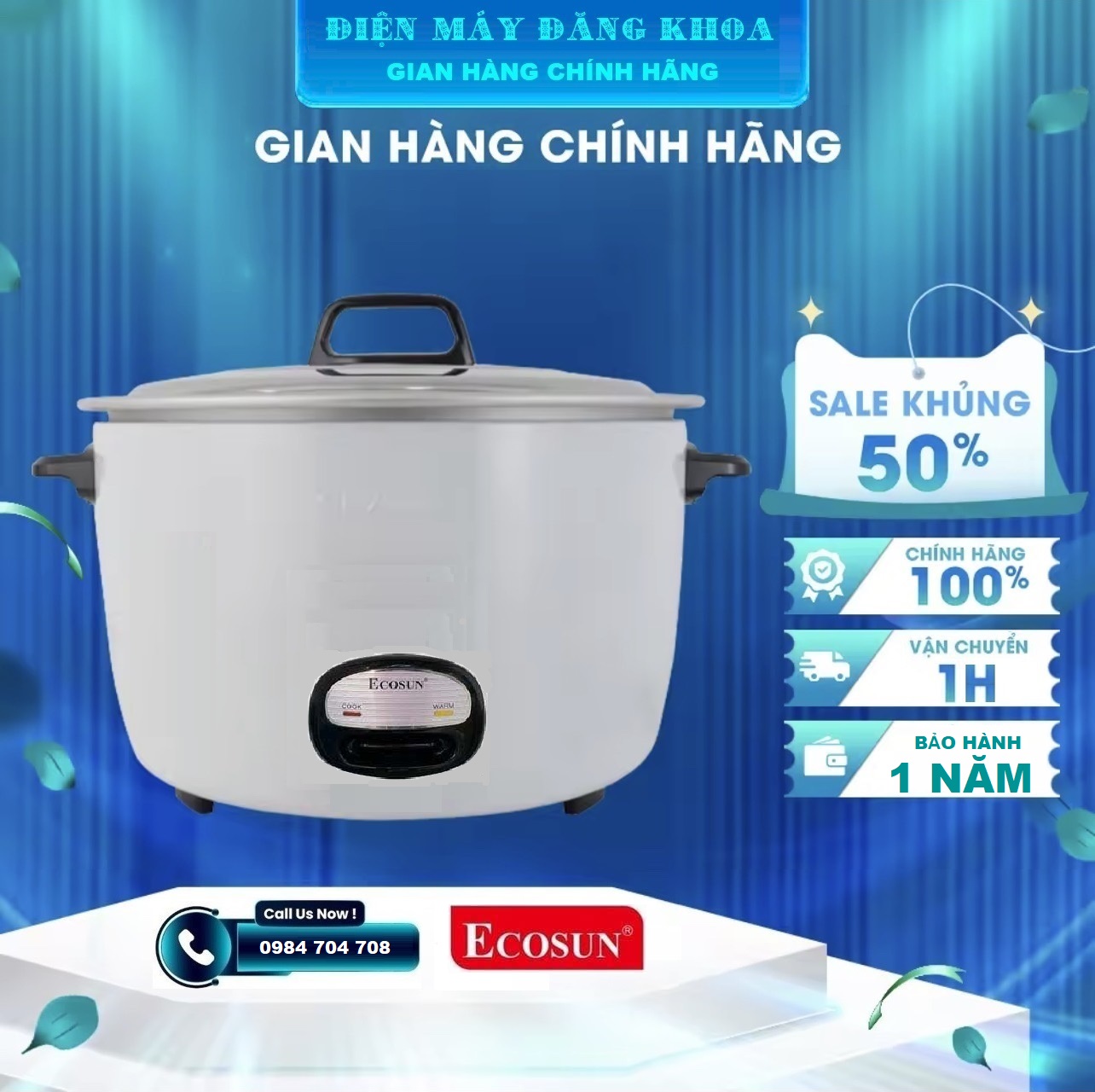 Nồi cơm điện công nghiệp Ecosun BM-ER4230 14L NẤU 9KG