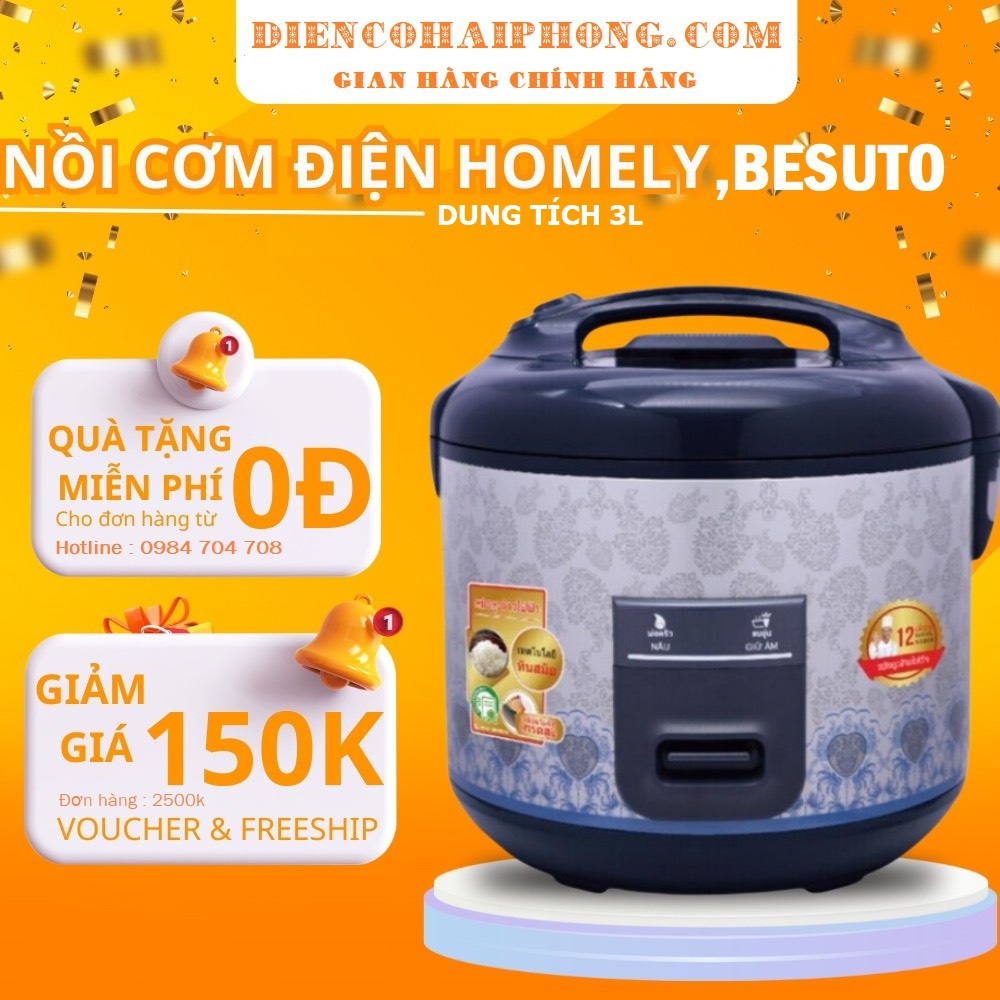 Nồi cơm điện Besuto Thái Lan Dung Tích 3L
