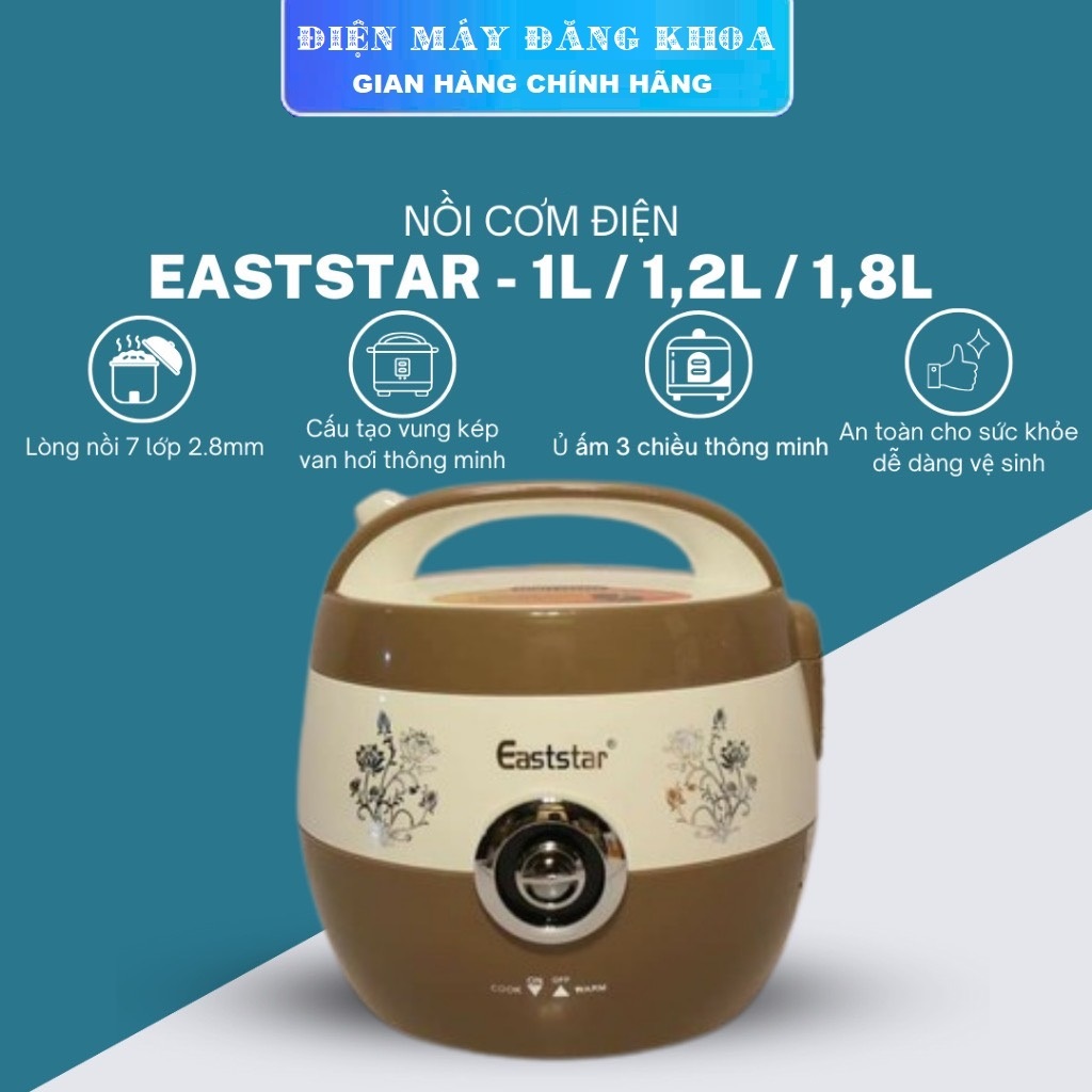 NỒI CƠM ĐIỆN EASTSTAR HÌNH TÁO 1L