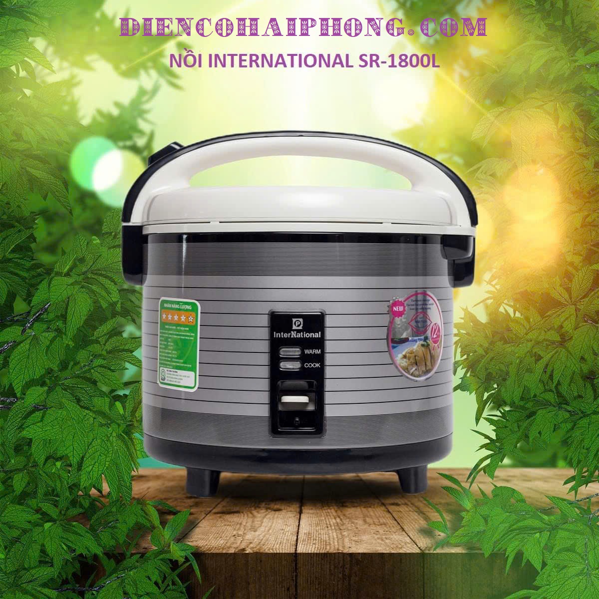 Nồi Cơm Điện International KS-1800T 1,8l
