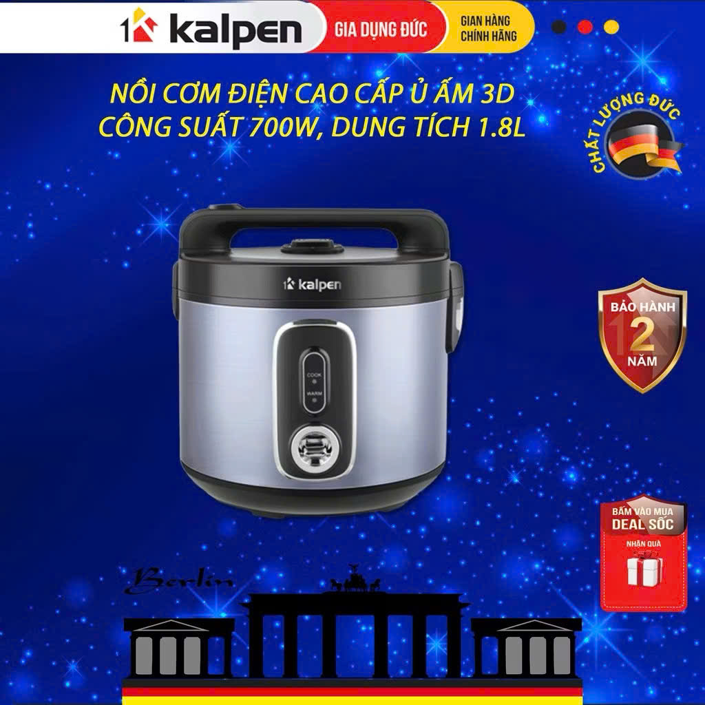 Nồi Cơm Điện Cao Cấp Kalpen R9, 1.8L