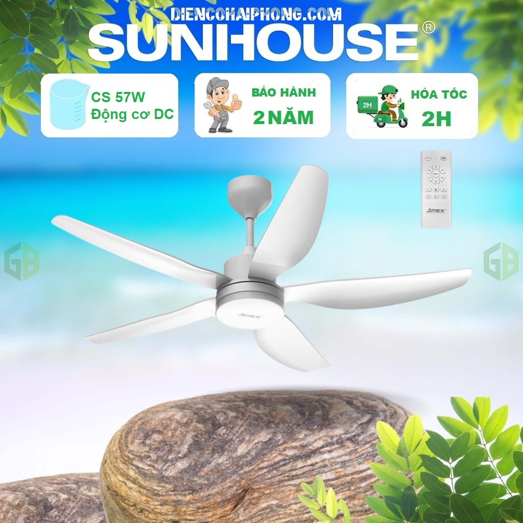 QUẠT TRẦN SUNHOUSE APEX 5 CÁNH APF7686