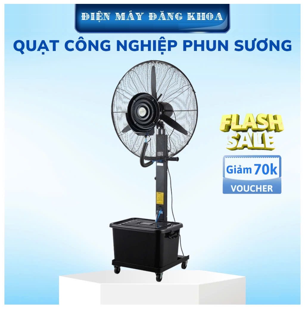 Quạt Phun Sương Công nghiệp sải cánh 75cm