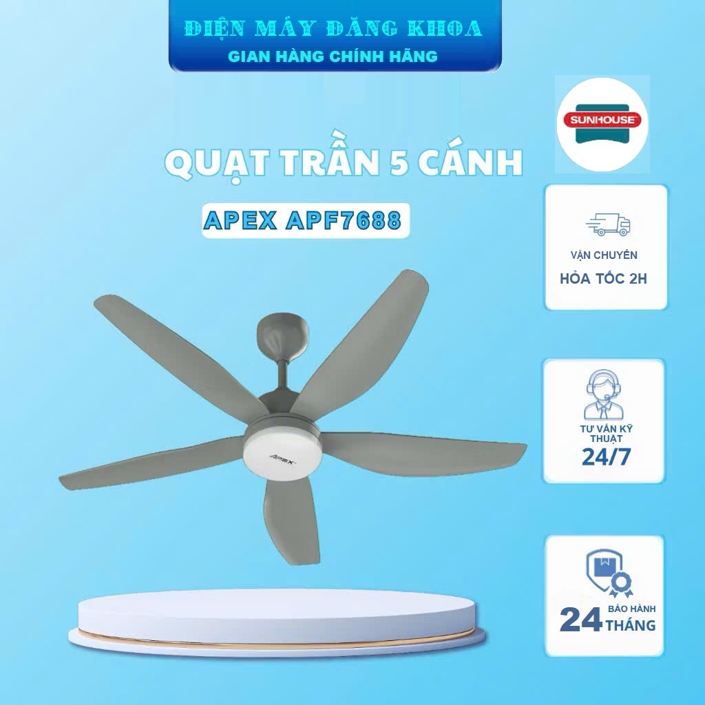 QUẠT TRẦN SUNHOUSE APEX 5 CÁNH APF7688