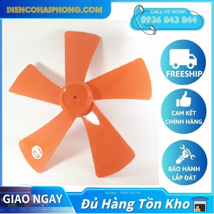 Cách quạt điện loại 5 cánh sải 45cm