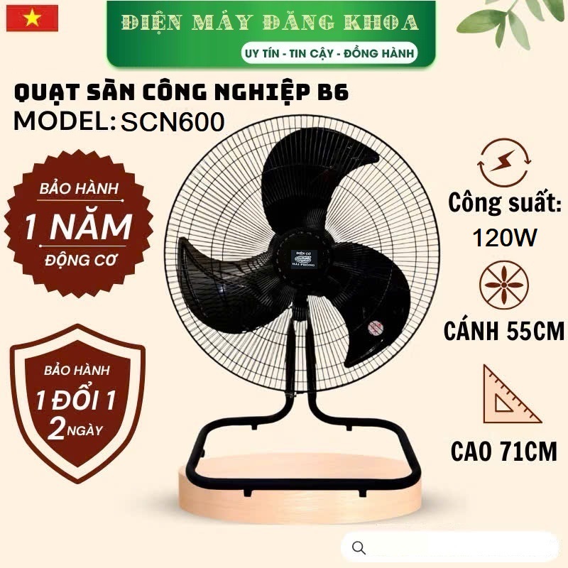 Quạt sàn điện cơ Hải Phòng SCN600 sải cánh 550mm 120W