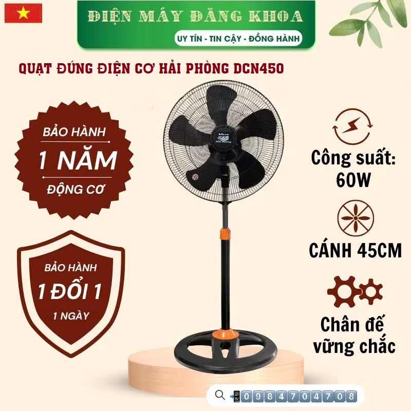 Quạt cây sải cánh 450 - 5 cánh điện cơ hải phòng