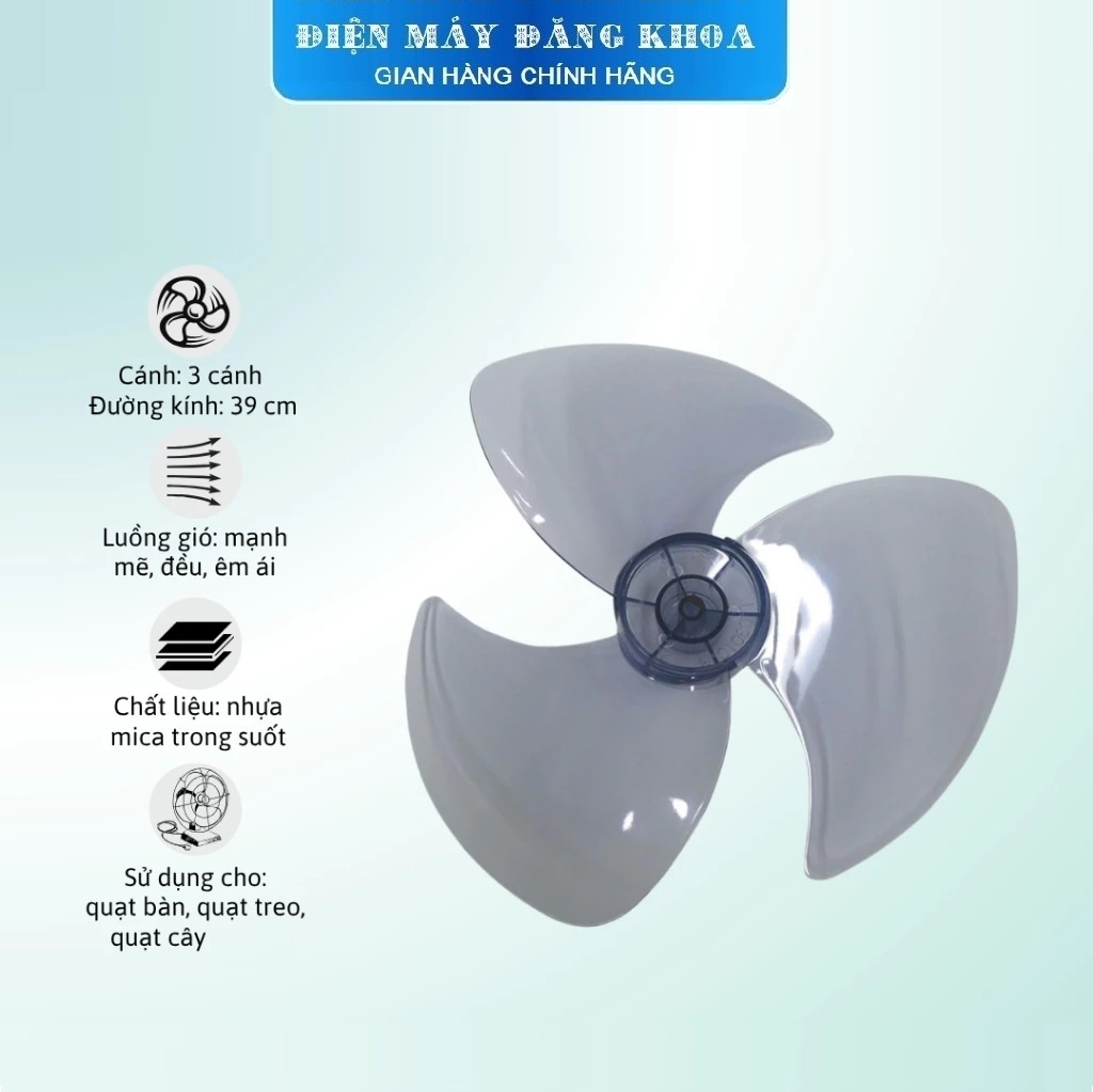 Cánh quạt  B4 đường kính 40cm màu trong