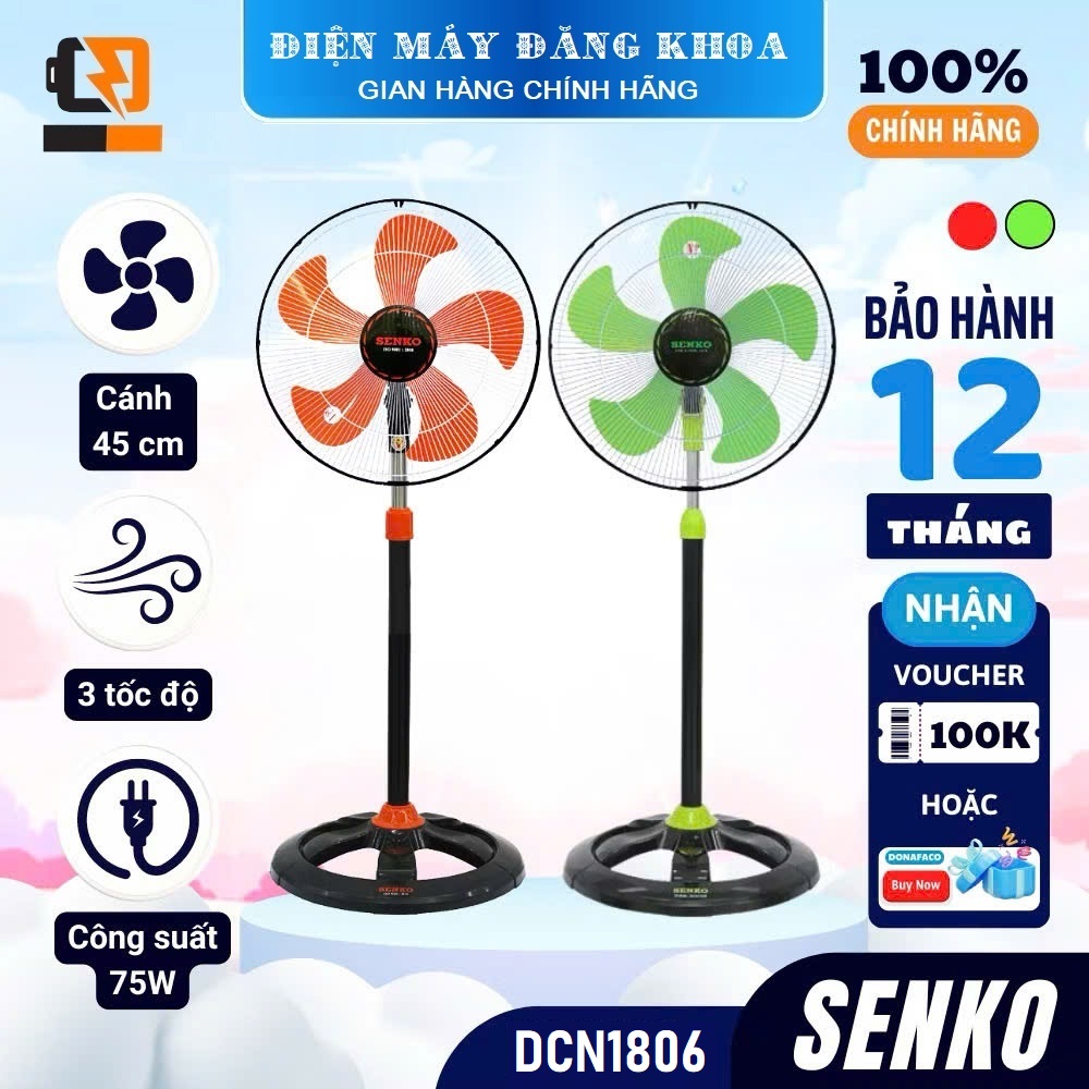 Quạt đứng công nghiệp 450mm Senko DCN1806