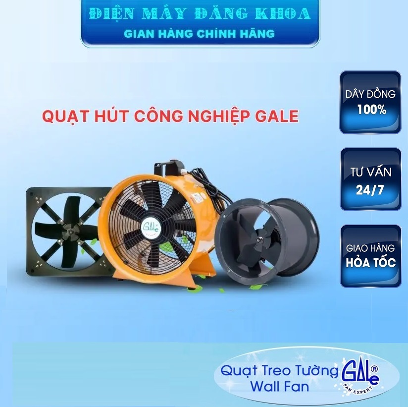 Quạt hút xách tay Gale GIB-250 cánh 250mm