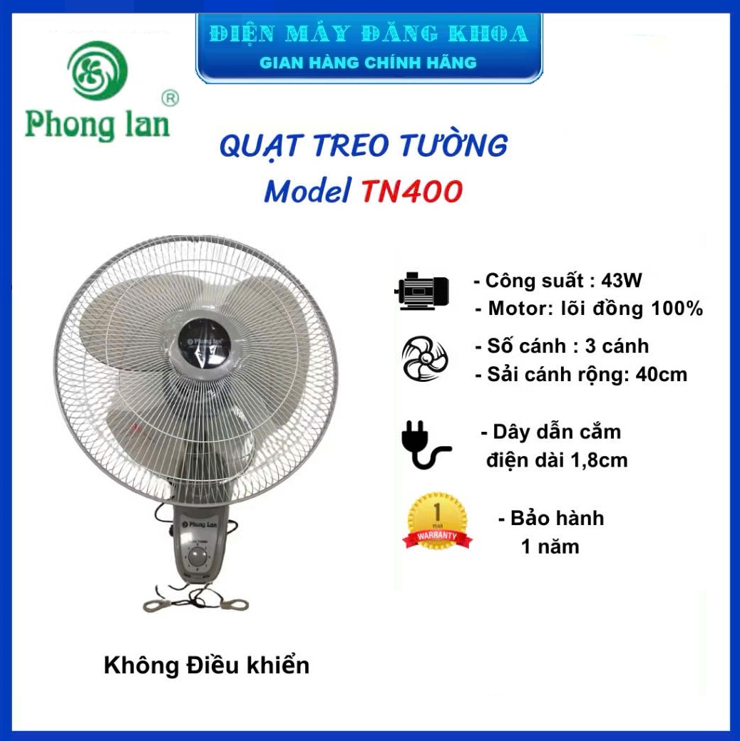 QUẠT TREO PHONG LAN tn400