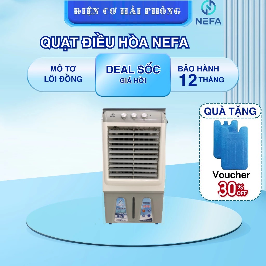 Quạt điều hòa NEFA NF-45 45 lít , Tặng đá khô