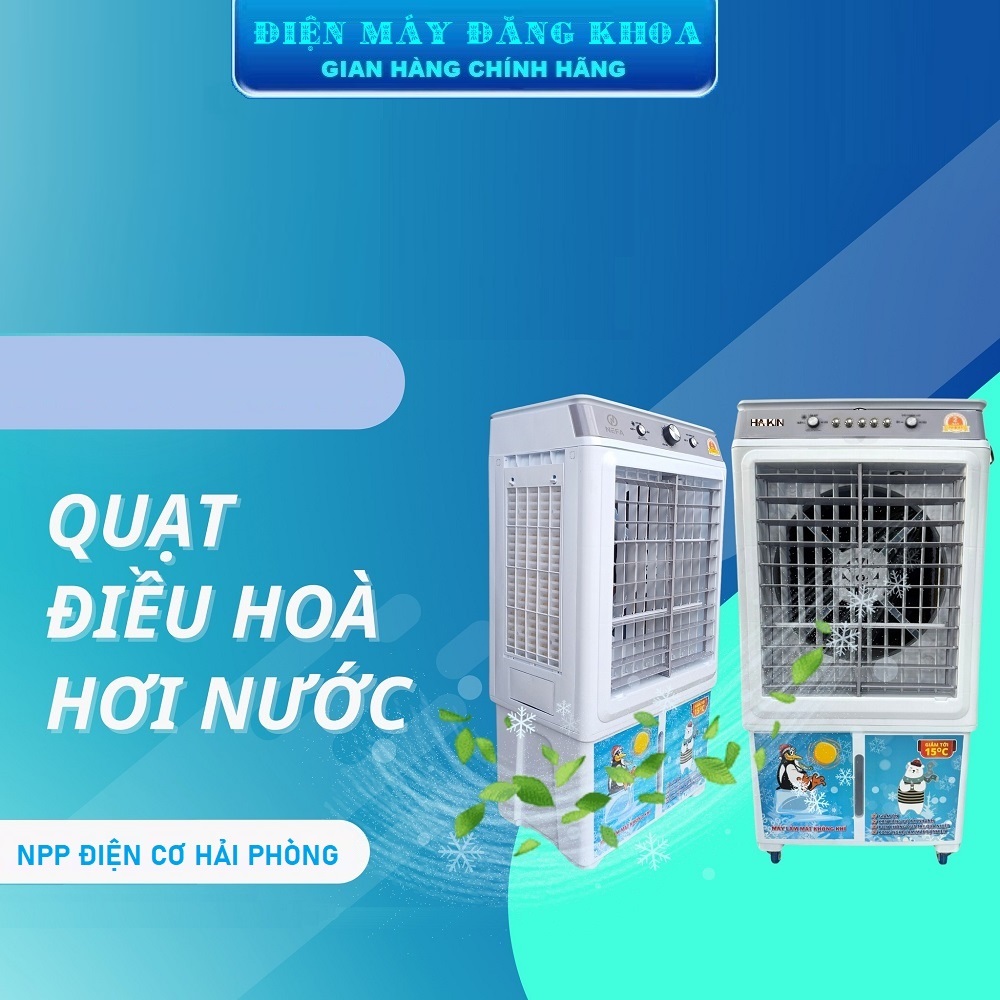 QUẠT ĐIỀU HÒA HƠI NƯỚC HAKIN L5800 50 LÍT TẶNG ĐÁ KHÔ