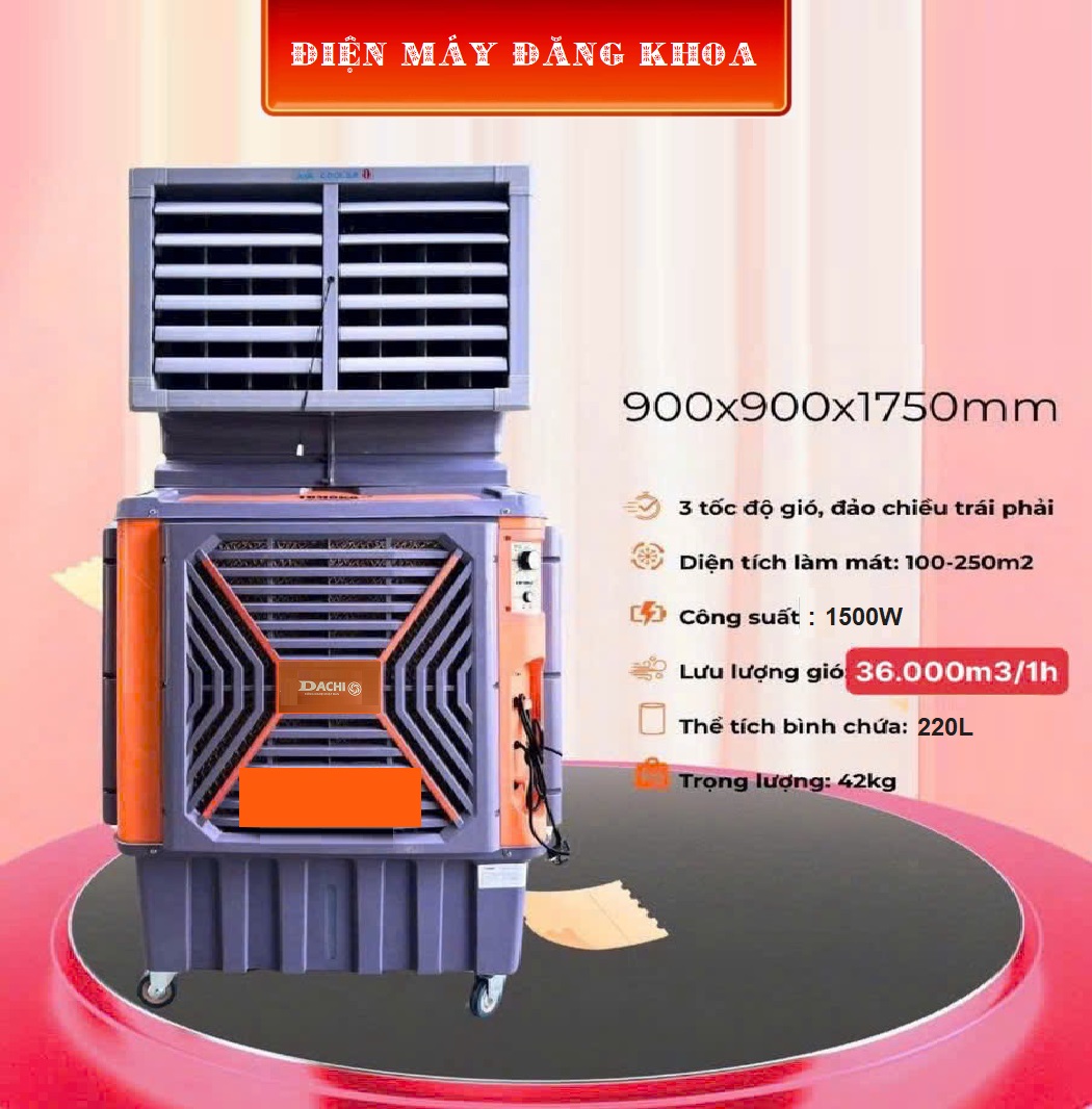 Quạt điều hoà Dachio 1500w 200L có khay đá