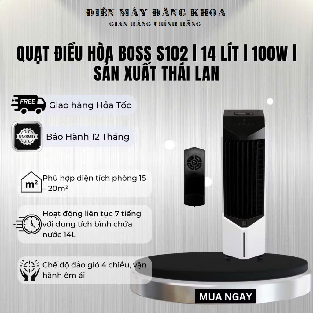 Quạt điều hòa Boss S102 Thái Lan ( đặt hàng 2 ngày )