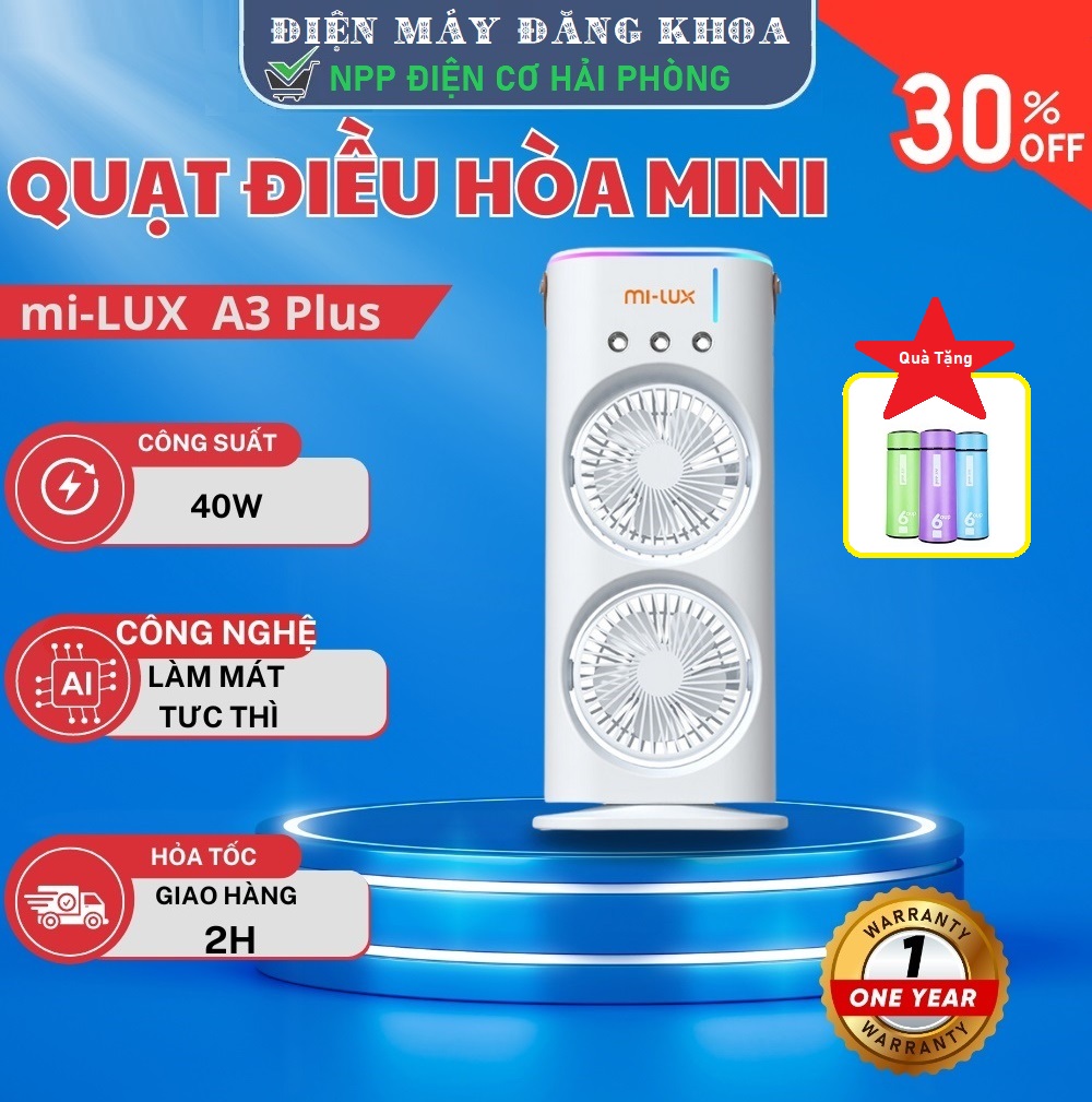 QUẠT ĐIỀU HOÀ TÍCH ĐIỆN PHUN SƯƠNG XIAOMI MI-LUX A3 PLUS