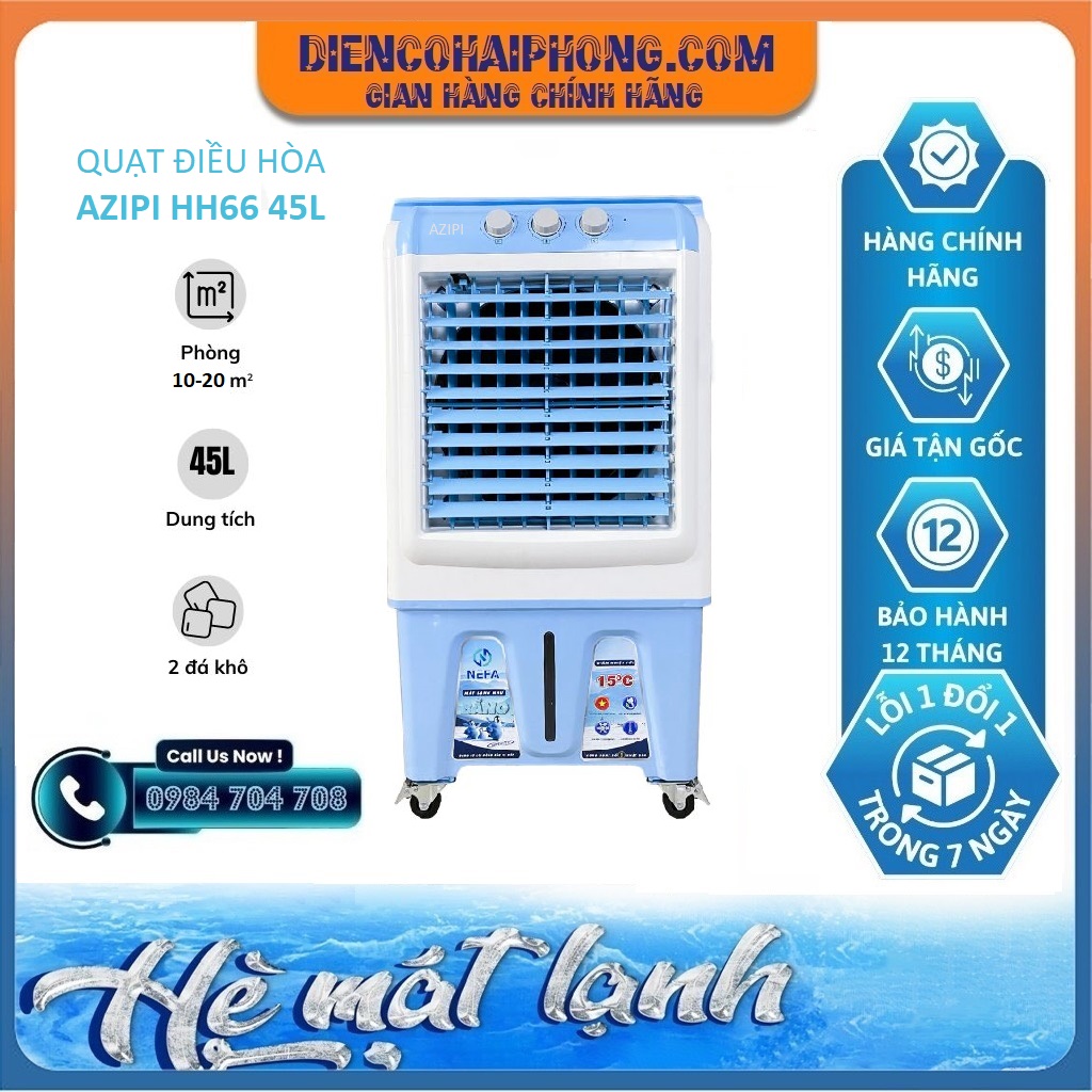 Quạt điều hòa không khí Azipi HH66 45L (SD15-25m2)