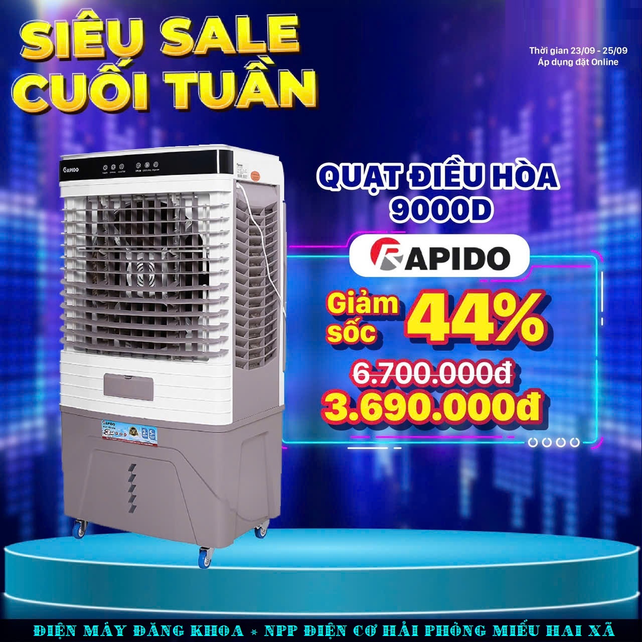 Quạt điều hòa không khí Rapido Everest 9000D