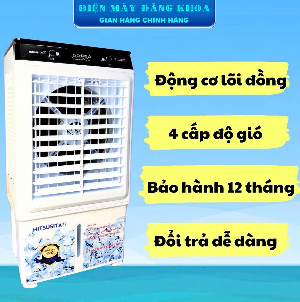 Quạt điều hòa MITSUSITA HA5500, dung tích 40 lít, ( tặng đá khô)