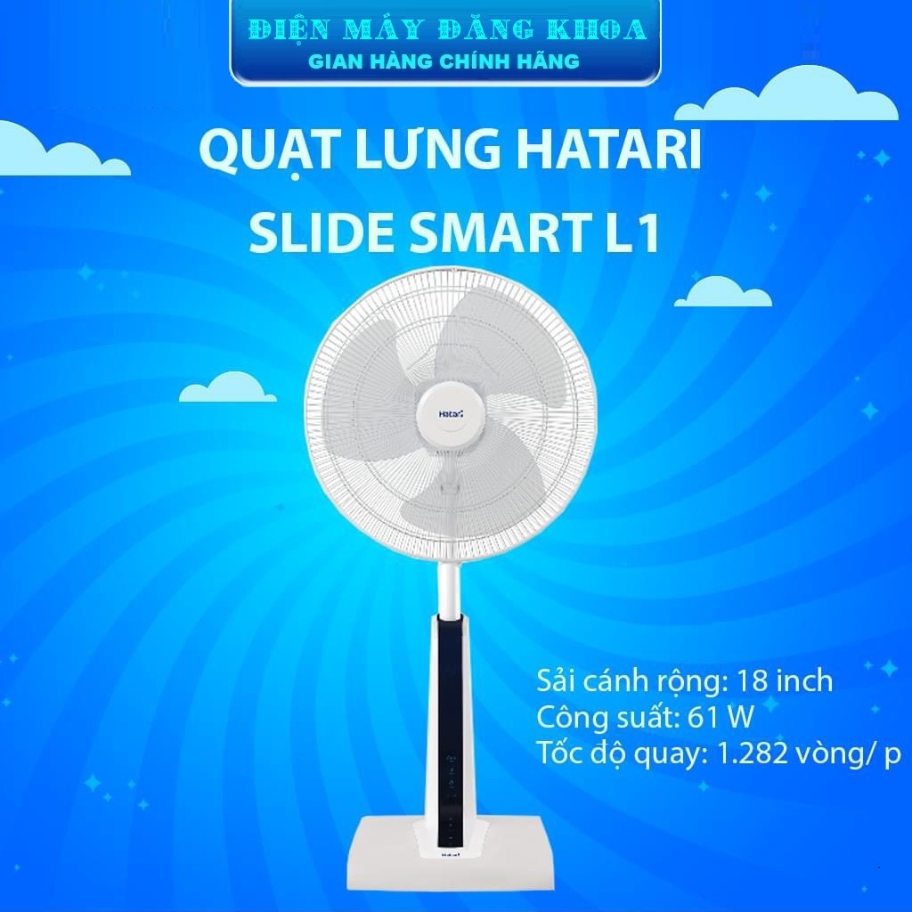 Quạt lửng Hatari SLIDE SMART L1 18Inch