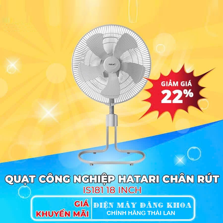 Quạt chân quỳ công nghiệp Thái Lan Hatari IS18M1 126W 18inch