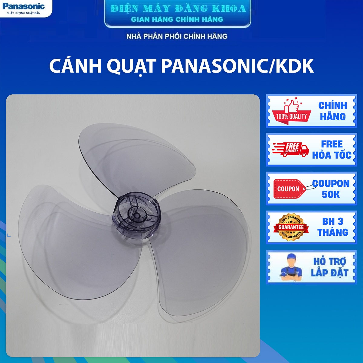 Cánh panasonic dùng cho quạt cây , treo