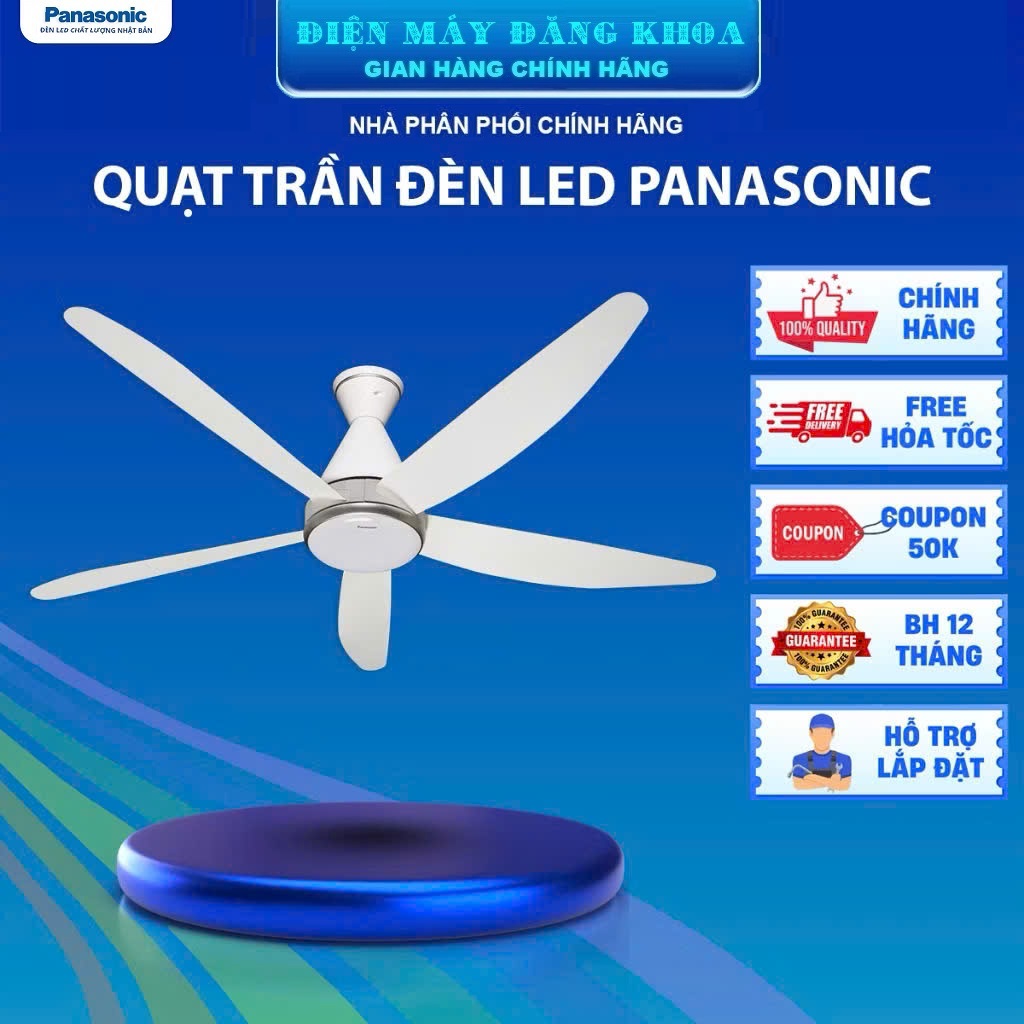 Quạt Trần Panasonic 5 cánh F-60GDN ty 28.8cm