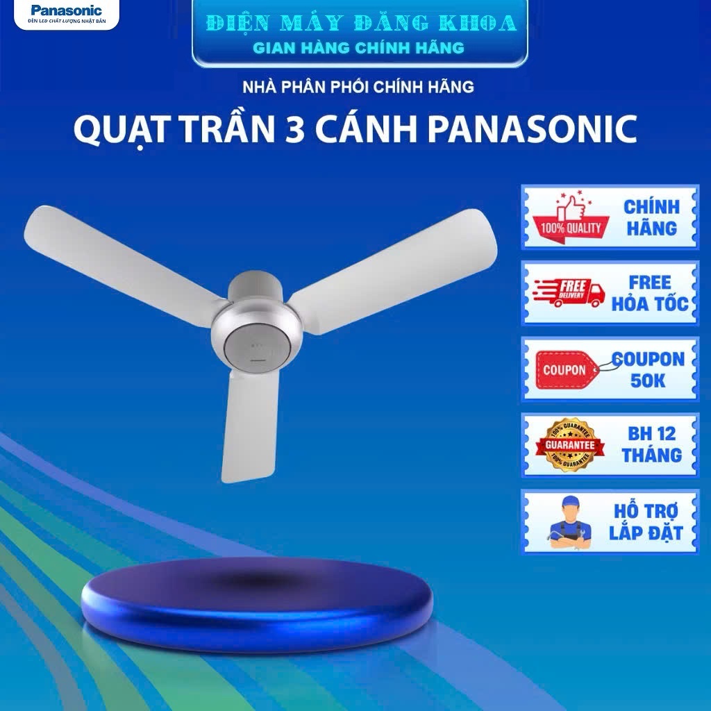 Quạt trần 3 cánh điều khiển Panasonic F-48CZL
