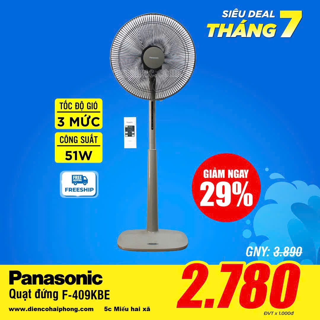 Quạt cây đứng Panasonic F-409KBE