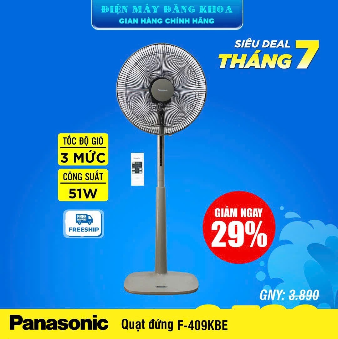 Quạt cây Panasonic F-409KBE (Màu Be)