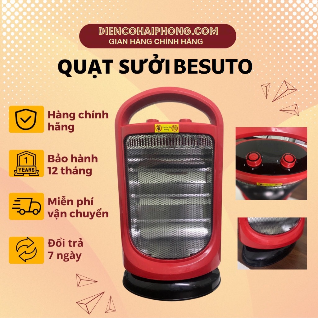 Quạt sưởi 3 bóng Besuto BST-7322 ( hết hàng )