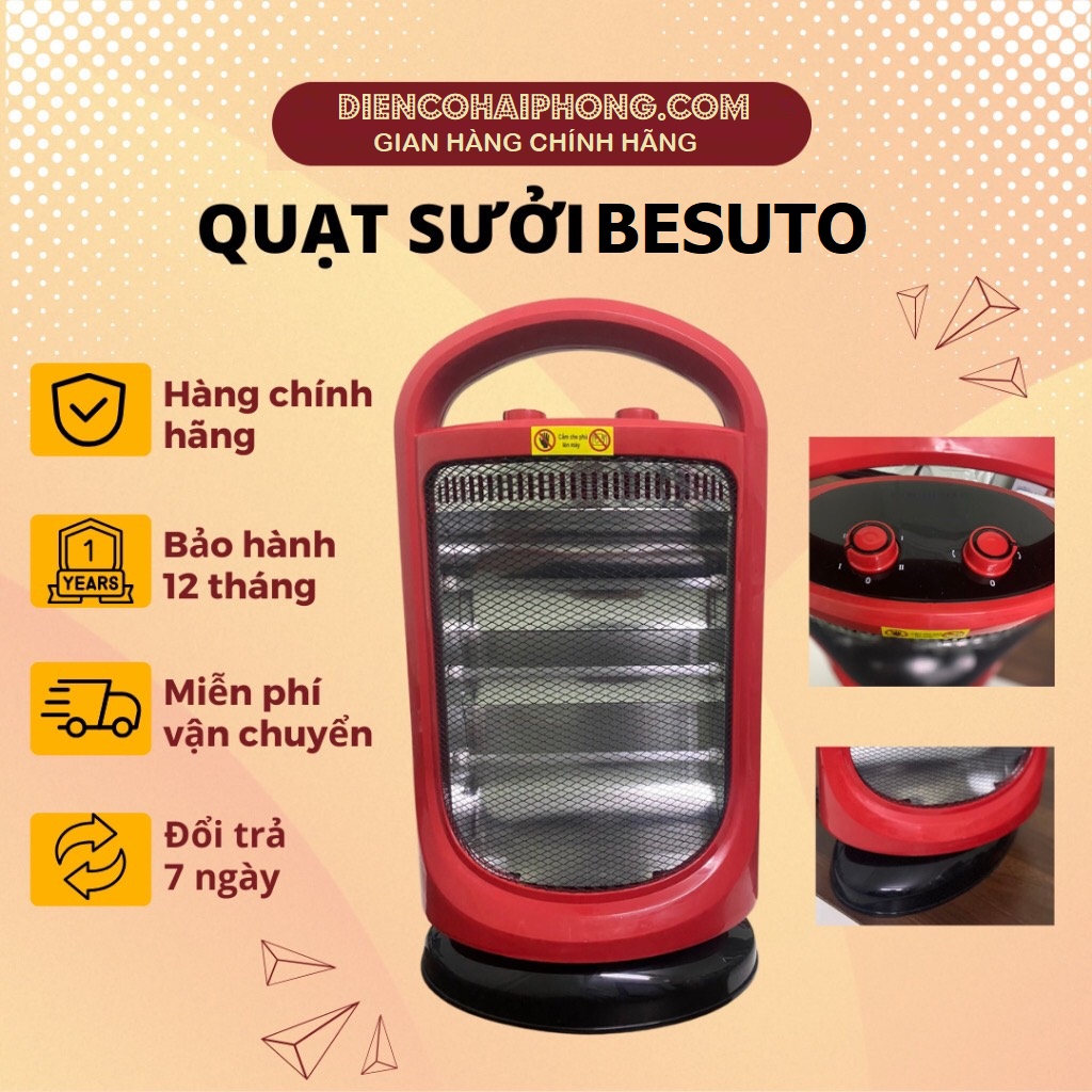 Quạt sưởi 3 bóng Besuto BST-7322