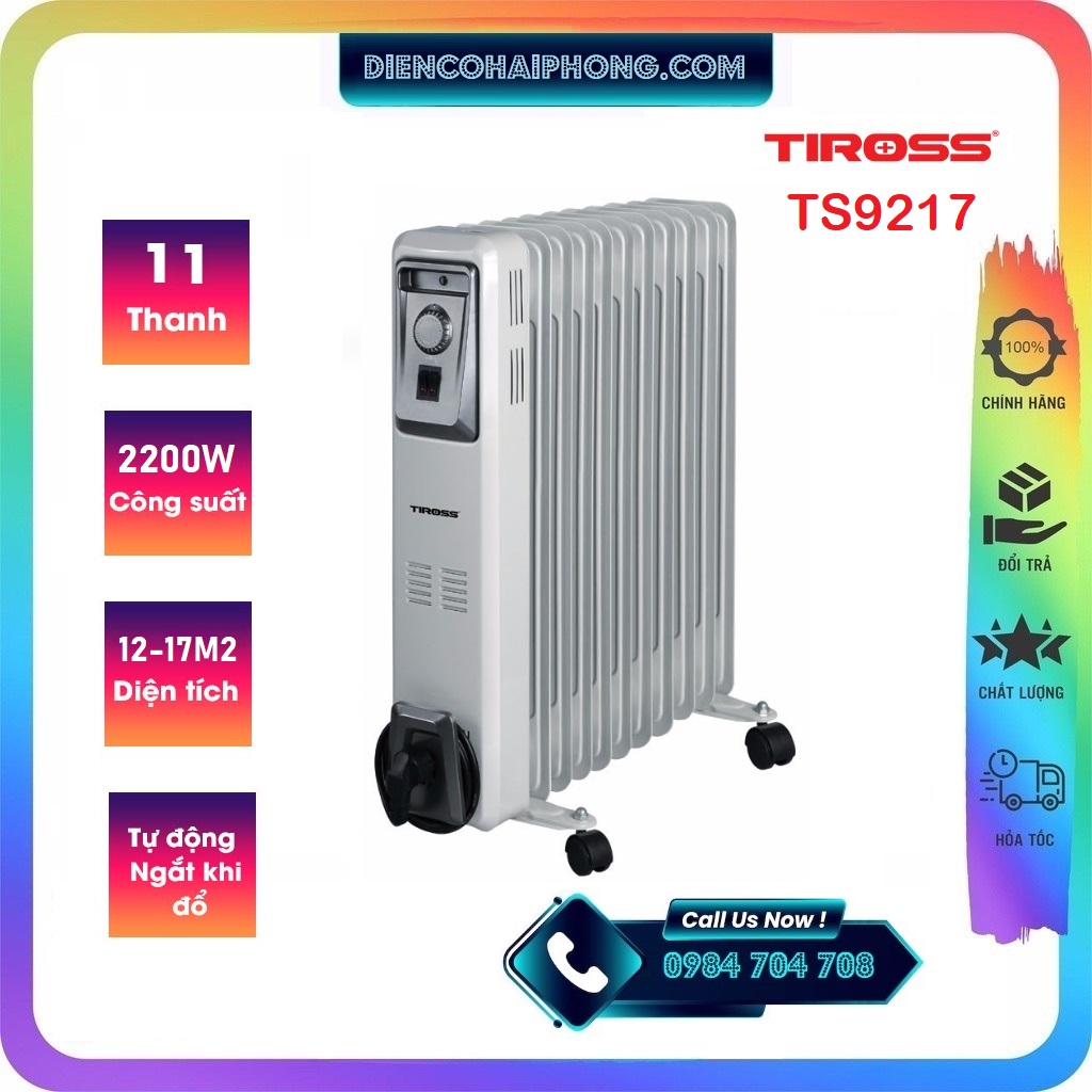 Máy sưởi dầu 11 thanh Tiross TS9217