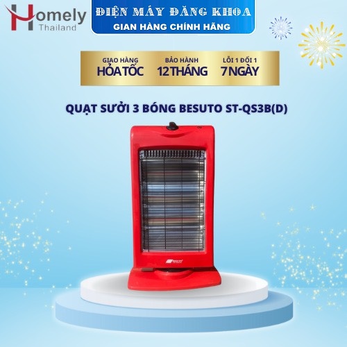 Máy Sưởi Hồng Ngoại 3 Bóng Besuto BST-7326