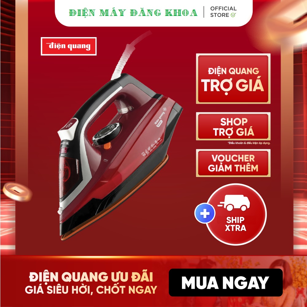 Bàn ủi hơi nước Điện Quang ĐQ SI01-2248-RBL