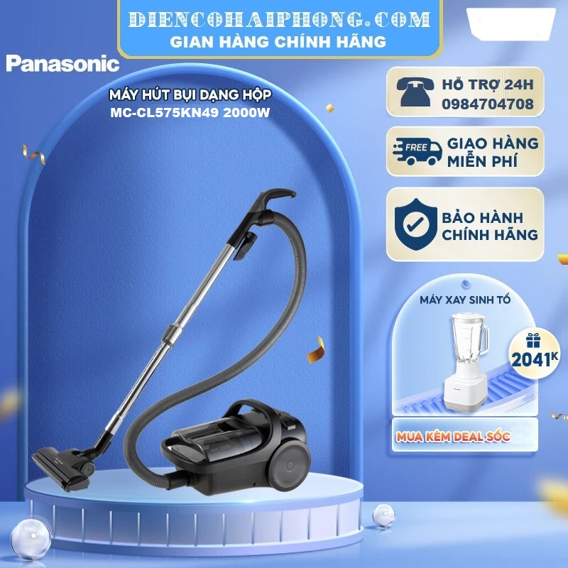 Máy hút bụi dạng hộp Panasonic MC-CL605KN49 2000w