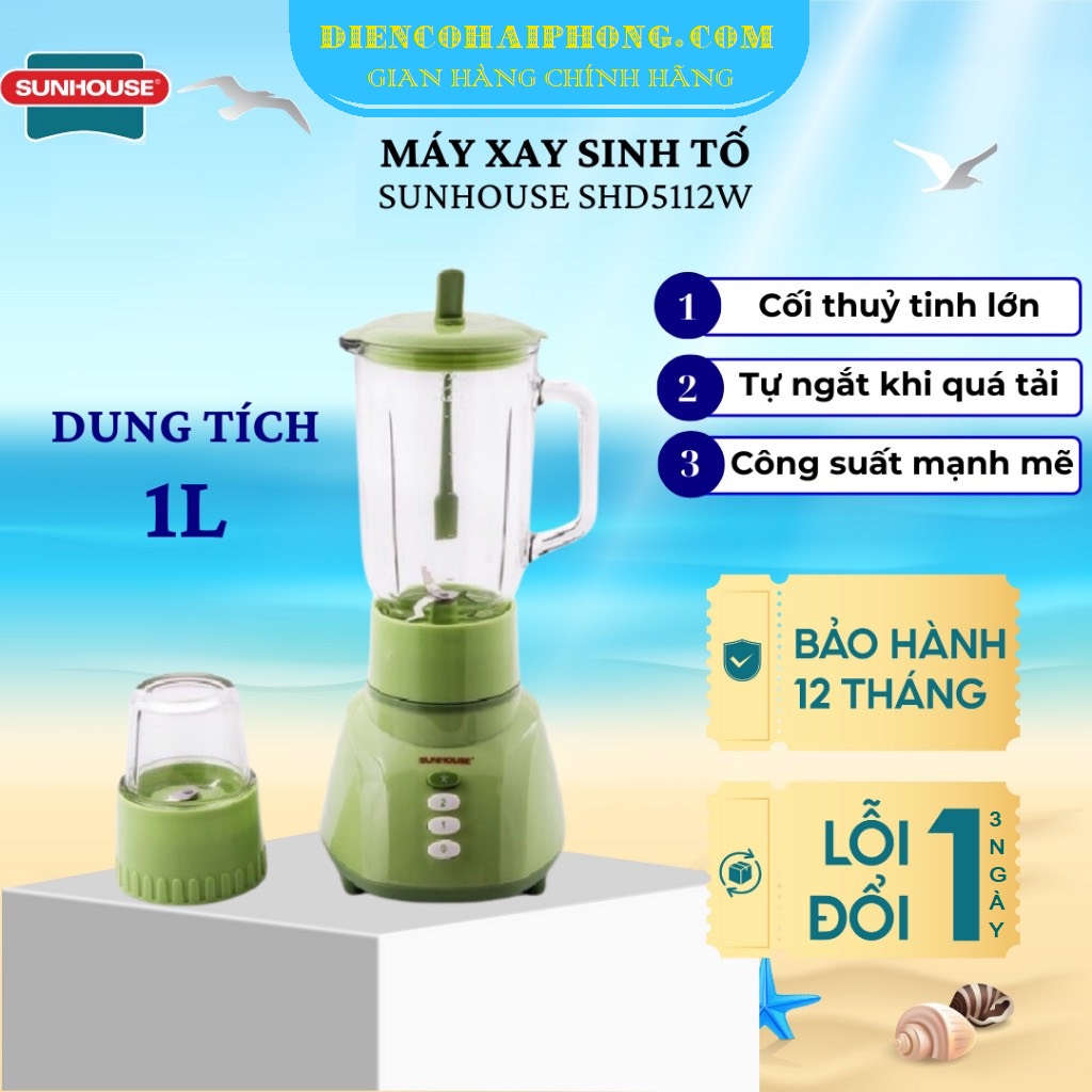Máy xay sinh tố đa năng Sunhouse SHD 5112
